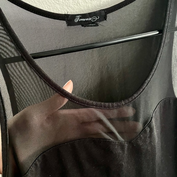 F21 mesh black bodycon - Picture 2 of 2